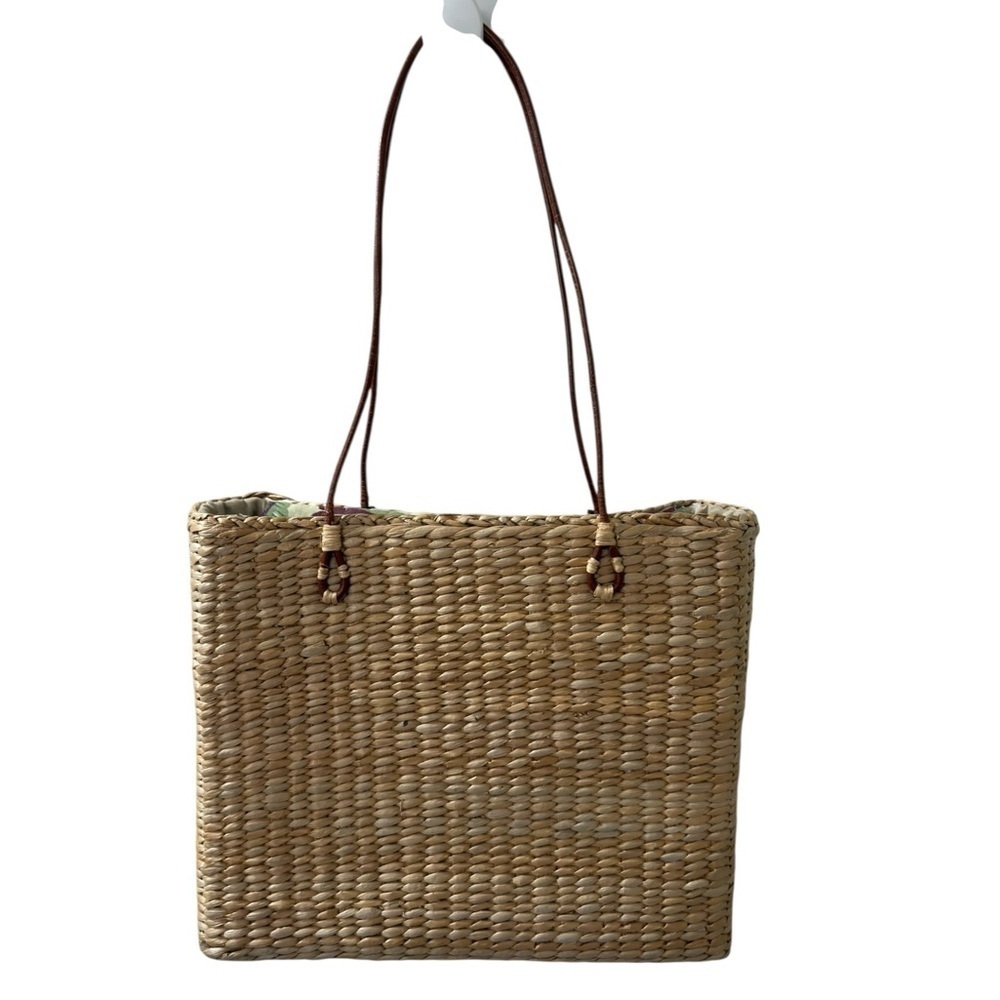 Cappelli Straworld Tropical Tote Embroidered Monkey  12 X 10 X 4  inch BOHO - Picture 2 of 7